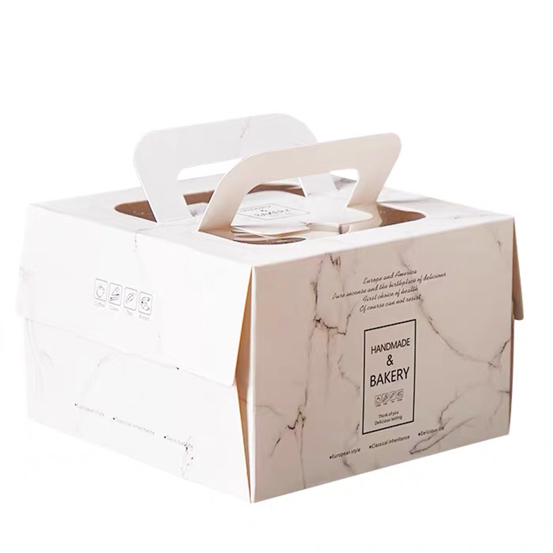Boîte à gâteau d\'anniversaire personnalisée Pliant boîte d\'emballage denourriture au four